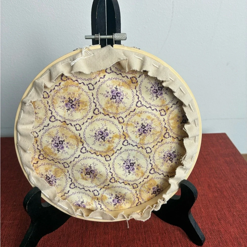 Hand Embroidered Mushroom Hoop Art – 7.5” - Picture 4 of 4